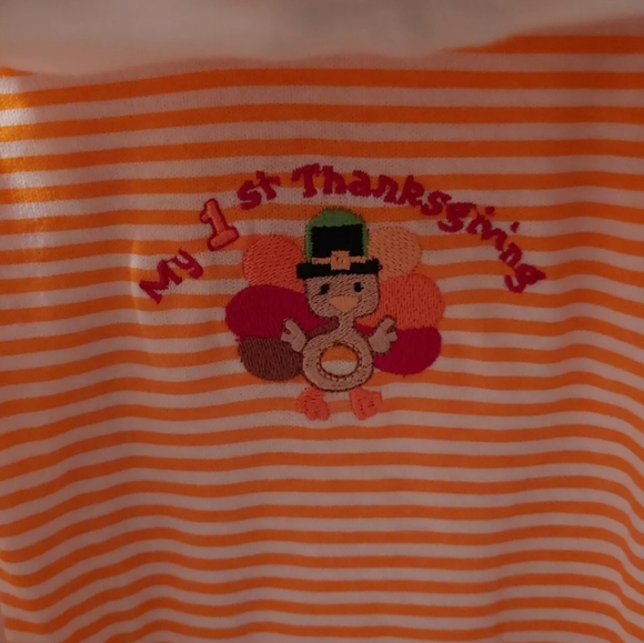 Baby Gear My First Holiday Grow With Me Embroidery Bodysuit Set 3-6 M 6-9 M - Picture 6 of 8